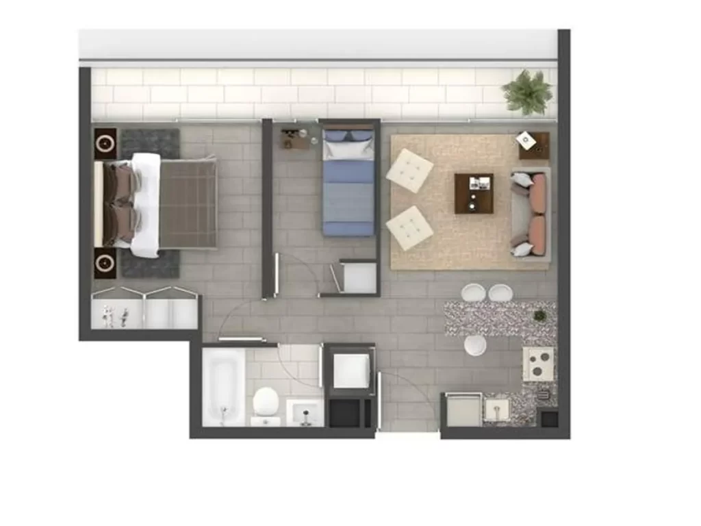 Departamento 2 dormitorios 1 baño entrega inmediata con bono pie