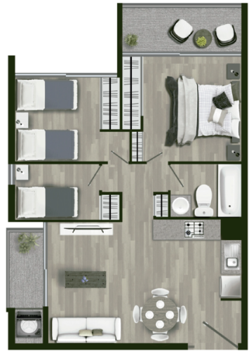 Departamento en La Cisterna metro intermodal entrega inmediata 60 m2 bono pie 20%