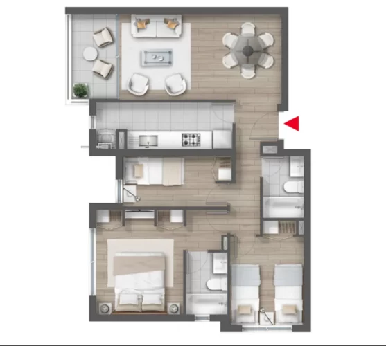 Departamento 3d1b 73,89 m2 entrega inmediata y ayuda para el pie