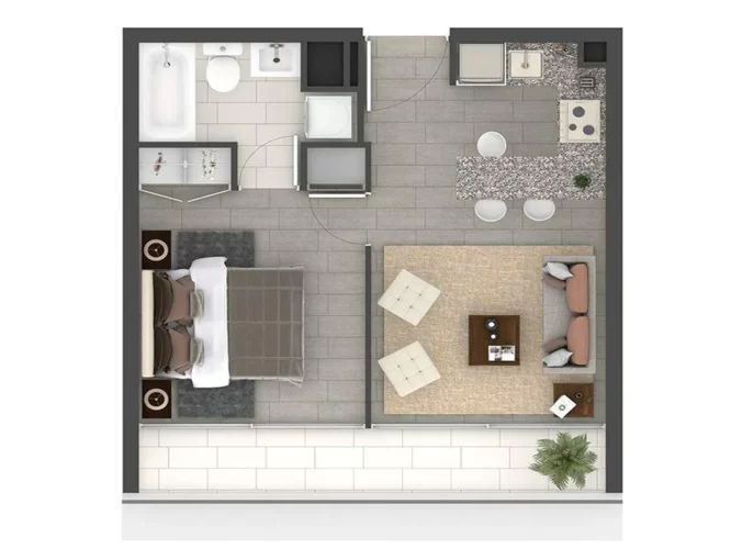 Departamento 1 dormitorio 1 baño 39,23 m2 ven Macul entrega inmediata
