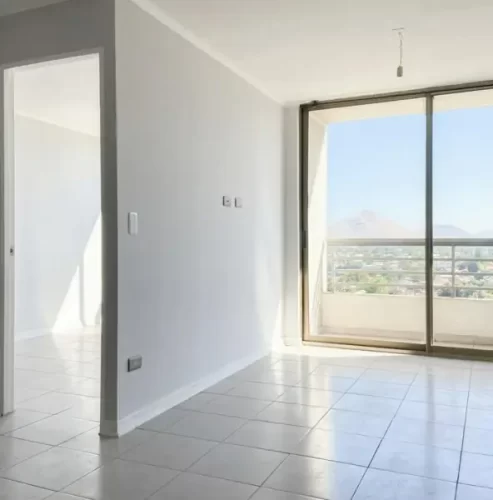 Living comedor departamento Quinta Normal venta con bono pie usado