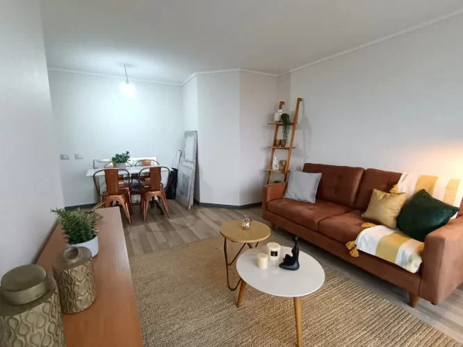 Living comedor departamento San Bernardo entrega inmediata