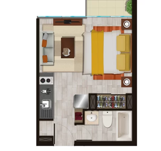 Departamento estudio estacion Central venta entre inmediata con pie flexible