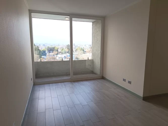 Living comedor vista balcon Departamento 2 dormitorios 1 baño: en venta en Macul entrega inmediata