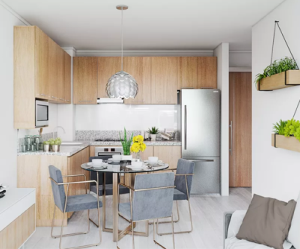 Cocina amoblada grandes muebles entrega inmediata venta con bono pie 20% metro Intermodal