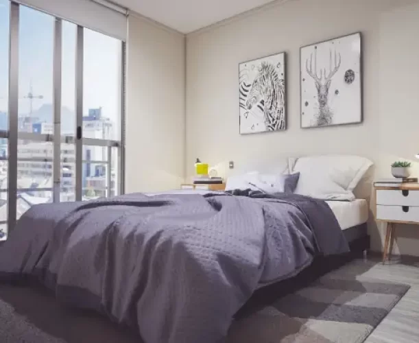 Segundo dormitorio departamento venta con bono pie