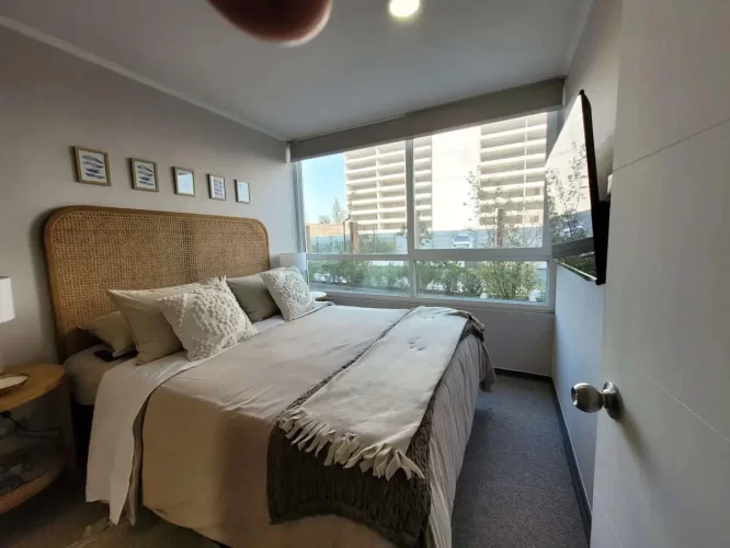 Dormitoriop principal cama 2 plazas venta en Quinta Normal con bono pie 10% y ayuda para el pie 10%
