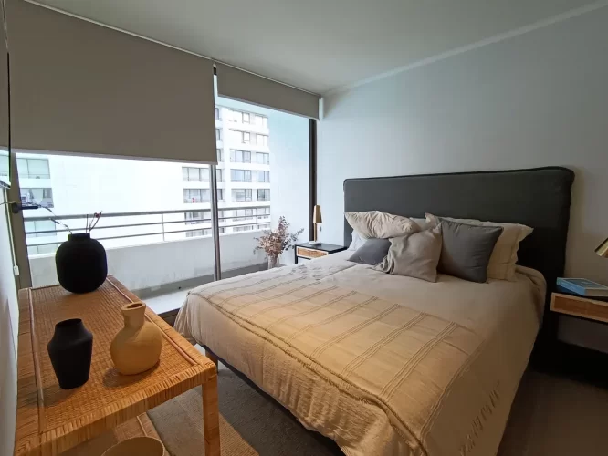 Domritorio vista balcon cama 2 plazas departamento en venta Macul metro Carlos Valdovinos