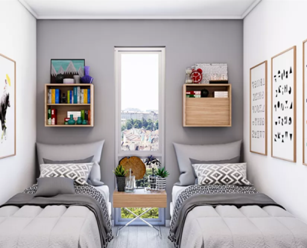 Segundo dormitorio cama 2 plazas entrega inmediata venta con bono pie 20% metro Intermodal