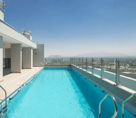 Piscina edificio Departamento 2d2b con entrega inmediata opciones para el pie 48 metro Macul