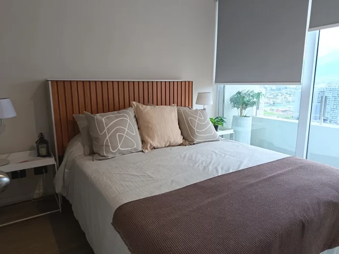 Segundo dormitorio cama 2 plazas Departamento 2d2b Mariposa venta La Florida ayuda al pie
