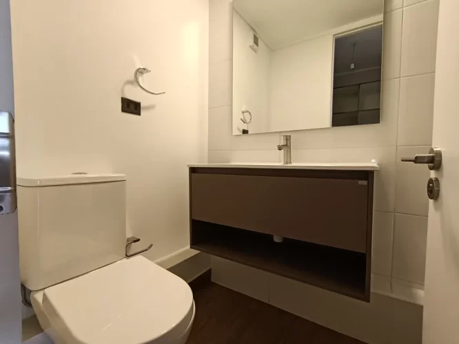 Baño departamento: espacio y tina