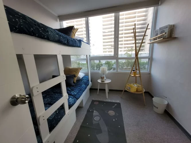 Segundo dormitorio cama 2 plazas o camarote departamento en Puerto Montt entrega inmediata con bono pie