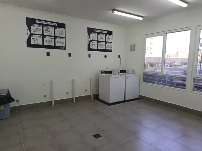 Sala de lavado y secado edificio en San Joaquín entrega inmedita